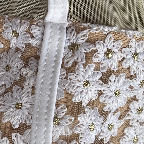 Monaco Vintage Bohemian Gold Fleck Floral Bikini - Picture 5 of 6